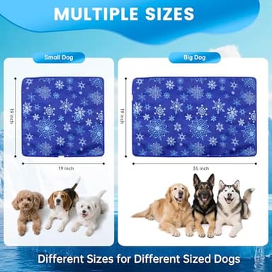 PatiencET Dog Cooling Mat, 19'' x 19'' Pet Cool Mat for Dogs and Cats, Durable Water Injection Dog Cooling Pad for Summer, Pet Cool Bed with Removable Cover for Indoor Outdoor - Image 3