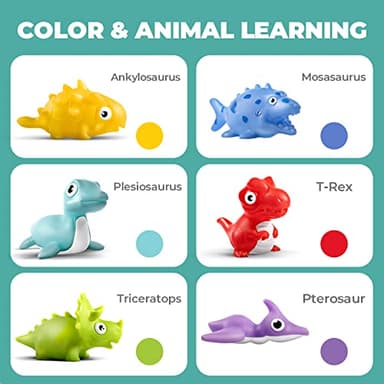 Hely Cancy Infant Bath Toys for 18 Months - No Hole Animal Bathtub Toys, Baby Bath Tub Toys - Image 6