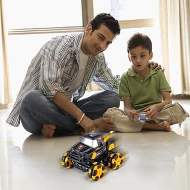 BTEC Transform Remote Control Car 1:16 Scale Transforming Remote Control Cars Toy for Kids 2.4Ghz 360° Rotating RC Stunt Rc for Boys Stunt Toy Car for Kids Age 3-5 5-7 4-6 6-8 8-12 - Image 5