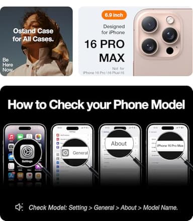 TORRAS Magnetic Shockproof for iPhone 16 Pro Max Case, [4X Military-Grade Protection] [Compatible with MagSafe] Translucent Case for iPhone 16 Pro Max Anti-Scratch Guardian 6.9" - Image 8