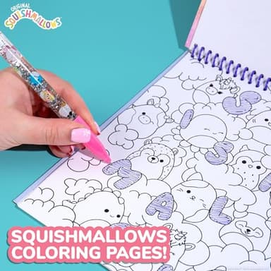 Original Squishmallows Sketchbook, Over 20 Stationery Supplies, Features Squishmallows Scrapbook Stickers, Cam The Cat Fidget Toy, Drawing Paper, Great Kids Craft, Coloring Books for Kids Ages 4-8 - Image 3