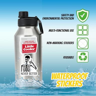 200 Pcs Funny Stickers for Adults (Dirty) Meme Water Bottles Sticker Pack Waterproof Cool Accesory for Laptop, Hard Hats, Sarcastic, Scrapbooking Decals - Image 8