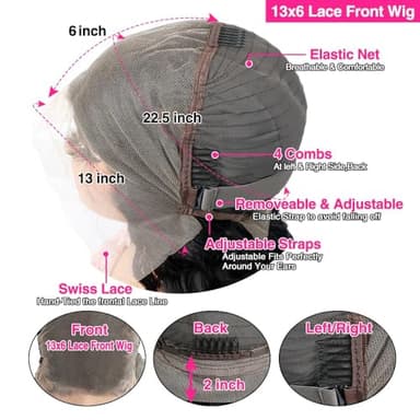IJFMMEL 34 Inch 13x6 Deep Wave Lace Front Wigs Human Hair 200% Density Deep Curly Human Hair Wigs For Women 13x6 HD Transparent Deep Wave Lace Frontal Wig Human Hairr - Image 5