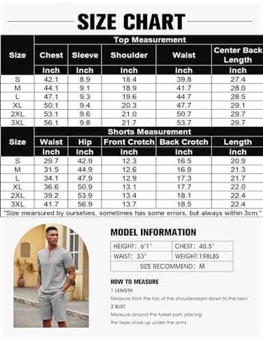 COOFANDY Men's 2 Pieces Outfits Casual Quarter Zip Polo T Shirt and Shorts Set Athletic Jogging Summer Tracksuit - Image 6