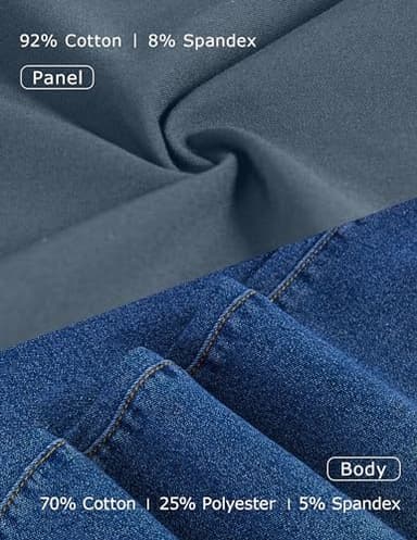 fitglam Women's Maternity Jean Shorts Over Belly Pregnancy Denim Shorts Maternity Casual Lounge Clothes - Image 5
