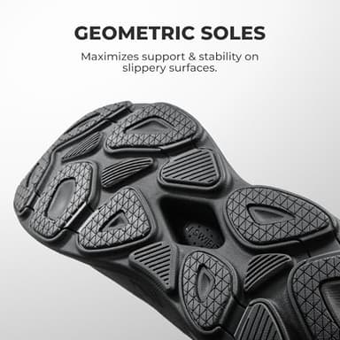 ALLSWIFIT Men's Slip On Walking Shoes Hands-Free Cushion Running Tennis SwiftPlush Non-Slip Comfortable Workout Gym Athletic Fashion Sneakers,Size 13,Black,AMUMRS2512 - Image 6