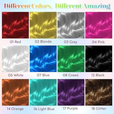 Black Hair Spray Temporary【Instant Color】【Skin Friendly】【Easy To Clean】【Large Capacity】Washable Hair Color Spray For Women/Men 4.06 oz，12 Black - Image 2