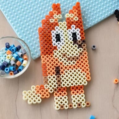 Perler 80-57182 Bluey Fused Bead Deluxe Box Kit, 10 Unique Patterns, Multicolor, 4473 Pieces - Image 6