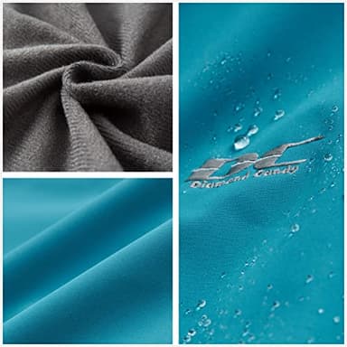 Diamond Candy Women's Waterproof Rain Jacket with Hood Lightweight Outdoors Raincoat - Image 4