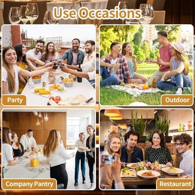 Allhercom Plastic Utensil Holder, Knife Fork and Spoon Holder Silverware Caddy, Acrylic Kitchen Cutlery Storage Box, Flatware Organizer for Countertop, Indoor Outdoor Party Tableware Holder (White) - Image 3