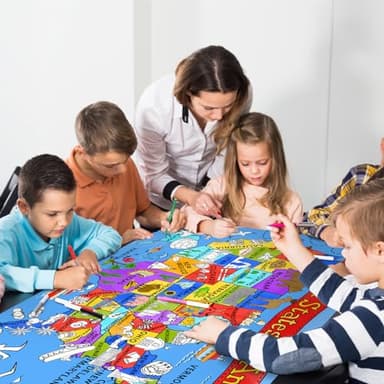 Gatherfun USA Coloring Activity - Large 31.5x 72 Educational Poster - Ideal for School Events & Birthday Parties, Multi-Use as Classroom Wall Décor or Table Cover - Image 6