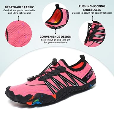 ziitop Water Shoes for Men Women Beach Barefoot Swim Rock Climbing Pool Shoes Socks, Anti-Slip Breathable Quick Dry Lightweight Slip-on, Outdoor Sport Hiking Walking Boating Fishing Diving Surfing - Image 2