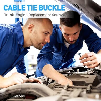 Nylon Universal Cable Tie Buckle, Heavy Duty Self-Locking Nylon Zip Ties Holder, New Multifunctional Cable Tie Buckle for Car Daily Repair (50pcs) - Image 7