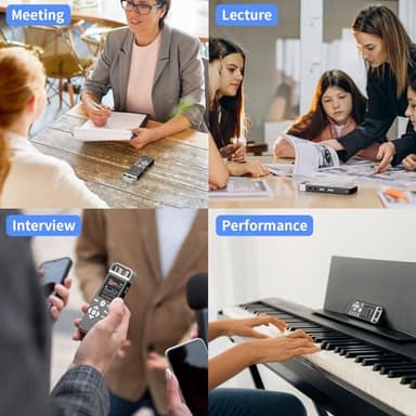 ESCYTEGR 144GB Digital Voice Activated Recorder 1536KBPS Audio Voice Recorder with Playback Recording Device Dictaphone Sound Tape Recorder with Password Protection for Lectures,Meetings - Image 6