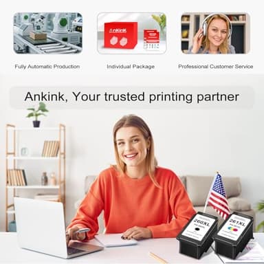 Ankink Compatible Ink Cartridge Replacement for Canon 260 261 260XL 261XL PG-260 CL-261 XL Cartridges for Cannon TR7020 TR7020a TR7022 TS6420 TS6400 TS5300 TS5320 TS6420a (Black and Tricolor,2-Pack) - Image 7