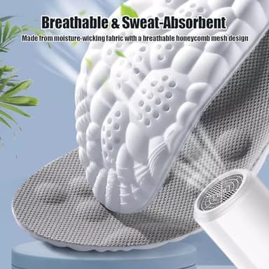 4D Cloud Height Increase Insoles for Men Wowen - Cloud Tech Insole, Soft Memory Foam Insoles, Comfort Steppers Height Increase Insoles Trim to Fit for Men Women (Gray, 1.4-in US Men 8-11) - Image 9