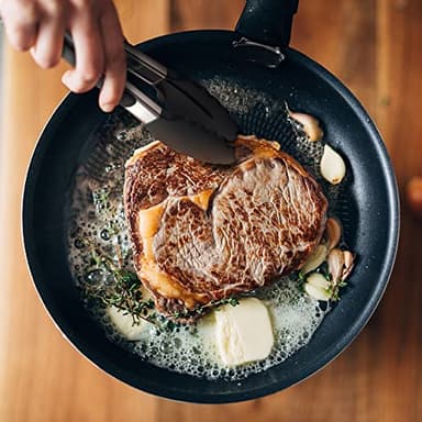 Tribal Cooking Kitchen Tongs with Silicone Tips - Stainless Steel tongs for cooking - 9" and 12" Tongs With Silicone Rubber Non Slip Grips, Heat Resistant Metal Tongs. - Image 5