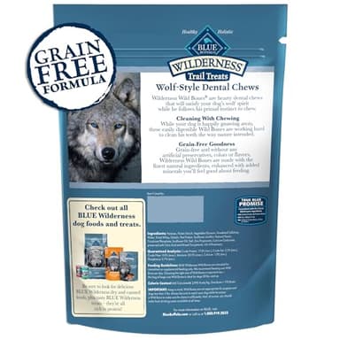 Blue Buffalo Wilderness Wild Bones Grain-Free Dental Chews Dog Treats, Mini, 27-oz Bag - Image 2