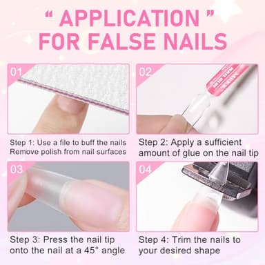 MEKK Nail Glue,Super Strong & Long-Lasting Nail Glue for Acrylic Nails,Press Ons & Nails Tips,Professional Adhesive for Nail Art Supplies,0.07OZ/PCS (12PCS) - Image 6