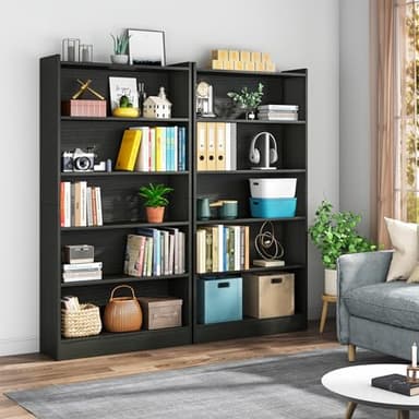 Tribesigns 72-inch Tall Bookcase, Modern 6-Tier White Library Bookshelf with Storage Shelves, Large Open Bookcases Wood Display Shelving Unit for Bedroom Living Room Office - Image 6