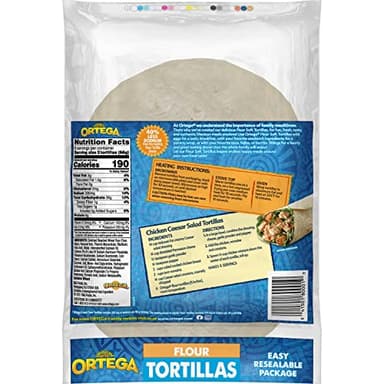 Ortega Tortillas, Flour, 6 Inch, 12 Count (Pack of 12) - Image 2