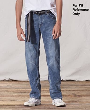 Levi's Boys' 505 Regular Fit Jeans, Roadie, 10 - Image 3