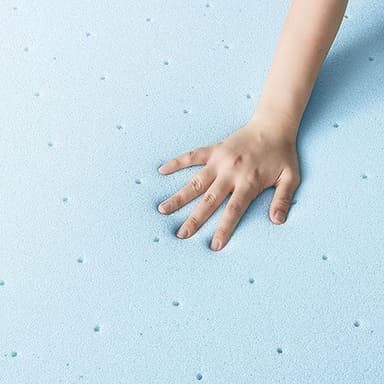 Best Price Mattress 1.5 Inch Ventilated Memory Foam Mattress Topper, Cooling Gel Infusion, CertiPUR-US Certified, Dorm Essentials, Queen - Image 5