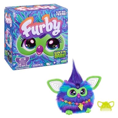 Furby Galaxy Edition, Glow in The Dark, 15 Fashion Accessories, Interactive Plush Toys for 6 Year Old Girls & Boys & Up, Voice Activated Animatronic (Amazon Exclusive) - Image 14