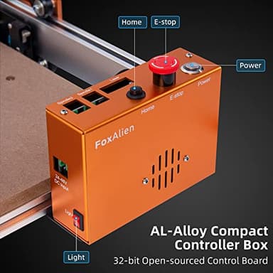 FoxAlien Masuter Pro 3-Axis CNC Router Machine, Beginner Hobby Engraving Machine All-Metal Structure for Wood Acrylic MDF Nylon Routing Milling Carving - Image 5