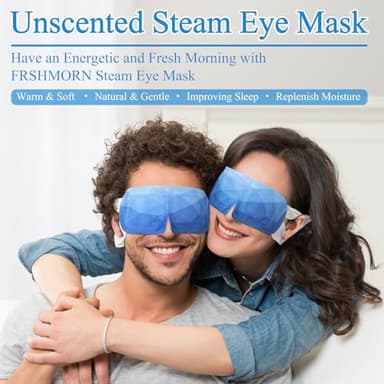 FRSHMORN 16 Packs Steam Eye Mask, Heated Eye Mask for Sleeping, Warm Compress for Eyes, Self Heating Disposal Eye Mask Comfortable Sleep Mask for Home, Office, Spa, Travel Essentials - Image 2