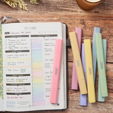 BLIEVE- Aesthetic Bible Highlighters No Bleed Through Assorted Colors, Cute Highlighter Dual Tip For Journaling Supplies And School Accessories, Bible Highlighters And Pens No Bleed (CANDY) - Image 6