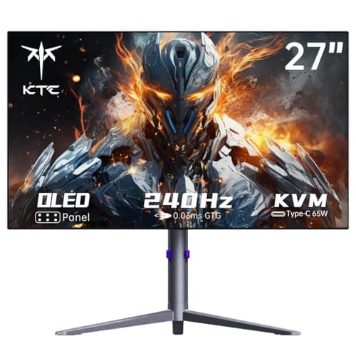 27 Inch OLED Gaming Monitor, QHD 2560 x 1440, 240Hz, 0.03ms, Type-C 65W, Built-in Speakers, G-SYNC & FreeSync, HDMI2.0, DisplayPort1.4, USB-C 3.0, G27P6 - Image 1