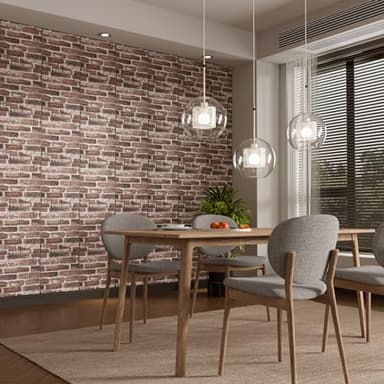 40PCS 3D Wall Panels Peel and Stick Faux Brick Wall Panels Self-Adhesive 3D Brick Wallpaper Foam Stone Wall Panel for Bedroom, Kitchen, Home Decor - Image 5