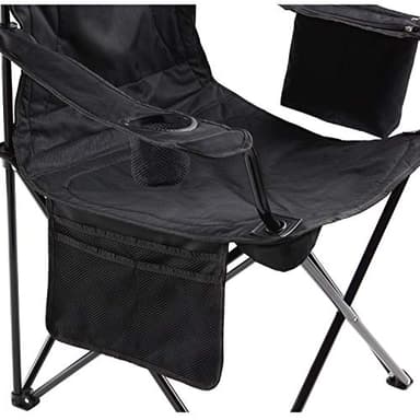 Coleman Portable Camping Chair with 4-Can Cooler, Cushioned Seat & Back with Side Pockets & Cup Holder, Carry Bag Included, Great for Camping, Tailgating, Firepits, Patio, & More - Image 4
