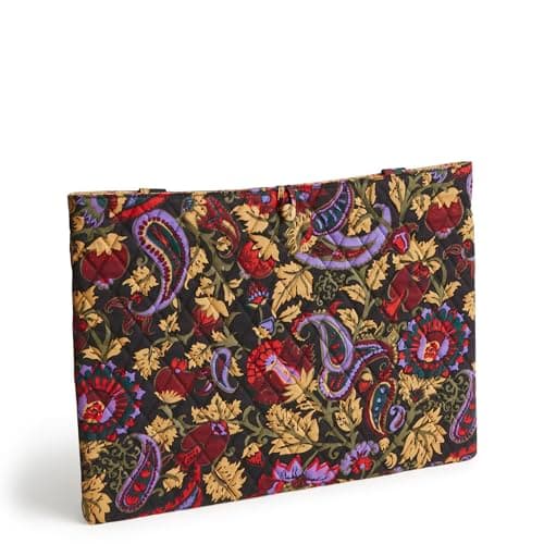 Vera Bradley Laptop Insert, Cotton Gabardine, Midnight Garden Paisley - Image 1