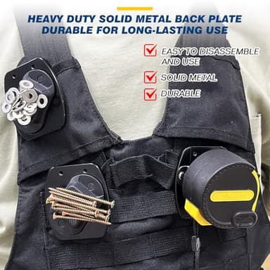 Magnetic Belt Clip & Clip-on Tape Measure Holster, Portable Tool HolderDesigned for Climbing Activities to Hold Tools Like Tape Measure, Nails, Screws, Wrenches - Image 2