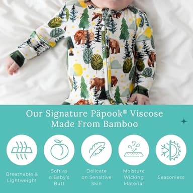 Posh Peanut Convertible Baby Sleepers - Boys Footless Baby Pajamas with 2 Way Zipper for Easy Diaper Changes - Image 6