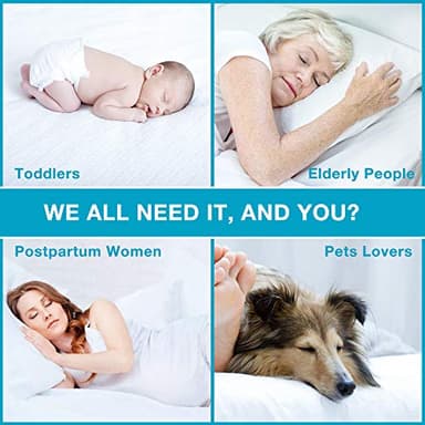 Lunsing Queen Mattress Protector, Soft Breathable Waterproof Queen Size Mattress Pad Cover, 6-18 inches Deep Pocket, White - Image 6