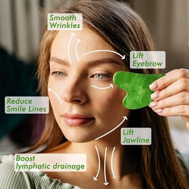Ice Roller & Gua Sha Set, Skin Care for Face Wrinkles and Puffiness, Self Facial Massage Tools - Image 3