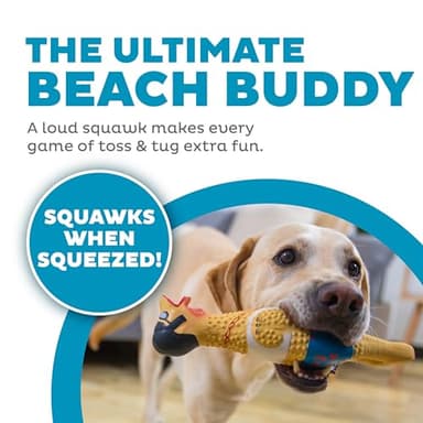 Outward Hound by Charming Pet Squawkers Earl Latex Squeaky Rubber Chicken Dog Toy, Funny Interactive Holiday Toy for Dogs, Large Size - Image 2