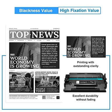 057H Black High Yield Toner: Compatible Replacement for Canon 057H 057 ImageCLASS MF445dw LBP226dw MF448dw LBP227dw LBP228dw MF449dw MF445 Laser Printer Ink (2-Pack) - Image 7