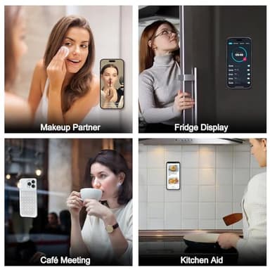 2 Pack Silicone Sticky Grip Holder for Cellphone, Silicone Suction Cup Phone Case Mount Double Sided, Hands-Free Phone Accessories Strong Grip Holder for Selfie and Video (Black) - Image 2