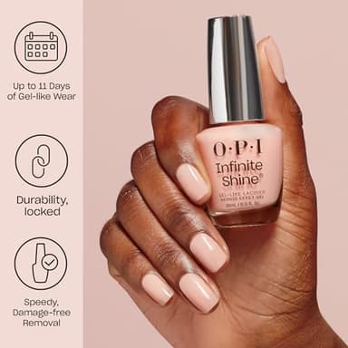 OPI Infinite Shine Strawberry Margarita | Opaque Bright Pink Crème Long Wear Gel Like Nail Polish | Vegan, Long Lasting, Streak Free - Image 2