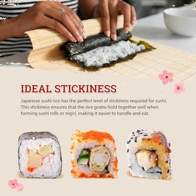 52USA Sushi Rice 2 Pound (Pack of 3), Premium Short Grain Rice 96 Ounce (2721g), Gluten-Free, Vegan, White Sticky Rice for Sushi and Japanese Food - Image 6