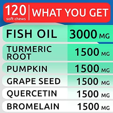 BARK&SPARK Dog Allergy Relief Chews - Anti-Itch Skin & Coat Supplement - Omega 3 Fish Oil - Itchy Skin Relief Treatment Pills - Itching&Paw Licking - Dry Skin&Hot Spots - (120 Immune Treats - Chicken) - Image 7