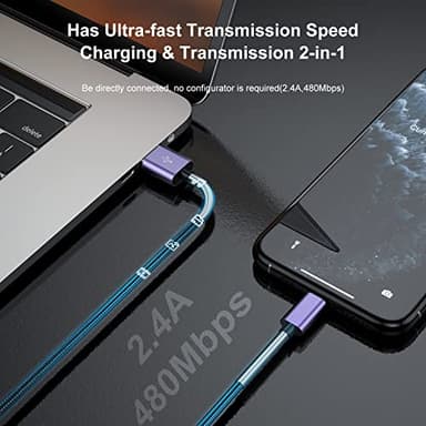 2Pack 10ft iPhone Charger Cable, [ Apple MFi Certified ] Long Lightning Cable 10 Foot, High Fast 10 Feet Apple Charging Cable Cord for Apple iPhone 14/14 Pro Max/13 Mini/12/11/XS/XR/8/7Plus/6s/5s iPad - Image 5