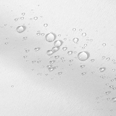 ALYVIA SPRING Long Fabric Shower Curtain Liner Waterproof - 72" x 76", Soft & Lightweight Long Shower Curtain with Magnets, Machine Washable - 72x76, White - Image 5