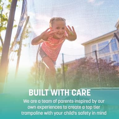 Skywalker Trampoline Outdoor 8 FT, 12 FT, 15 FT Jump N’ Dunk Round Outdoor Trampoline with Net, Trampoline Mat, and Basketball Hoop for Trampoline - Image 8