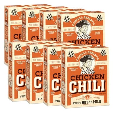 Carroll Shelby's Original Texas Brand White Chicken Chili Kit 3oz Box (Pack of 8) - Image 1