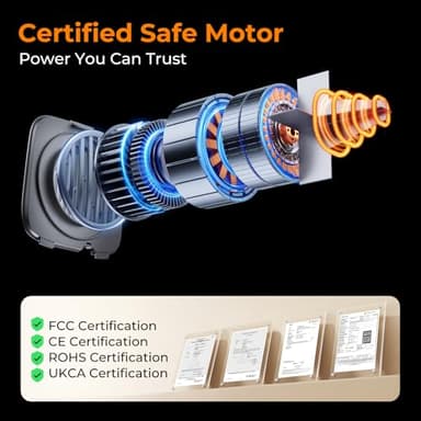 Pecute High-Velocity Dog Hair Dryer, Dog Blow Dryer with Adjustable Speed & Temp, Cool-Warm-Hot Cycle Mode, 4 Nozzles, Soft Noise Pet Dryer for Grooming, Heat Resistant Hose, 6.5ft Cord - Image 8